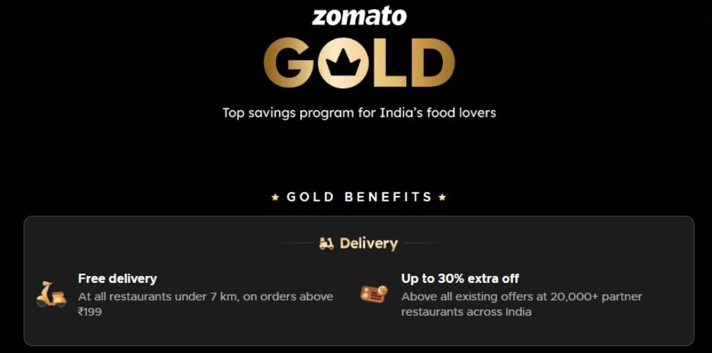 Zomato Gift Card Zomato Gold Membership