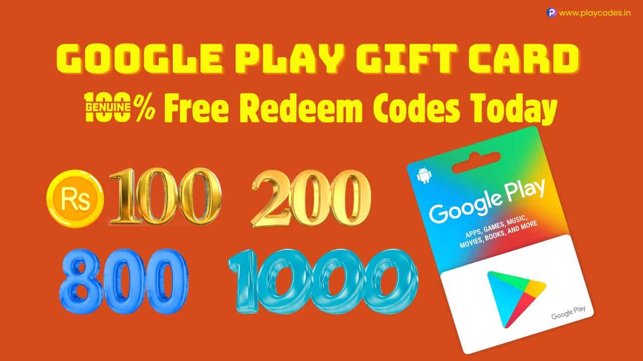 Free Redeem Codes for Google Play